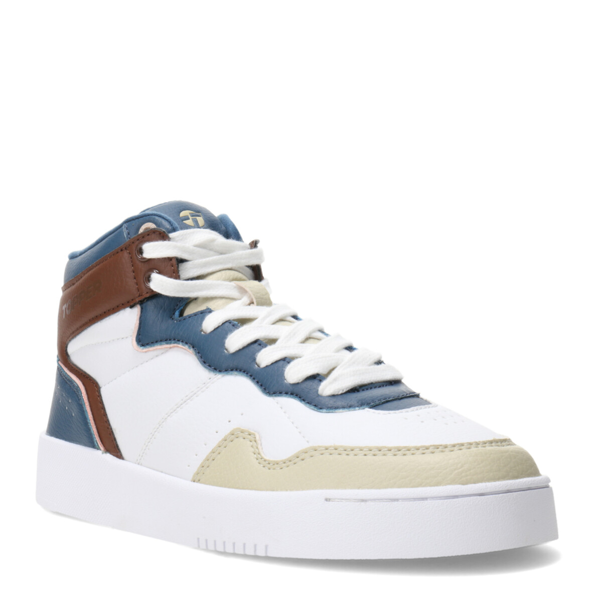 Championes de Mujer Topper Terre Mid - Blanco - Azul - Beige 