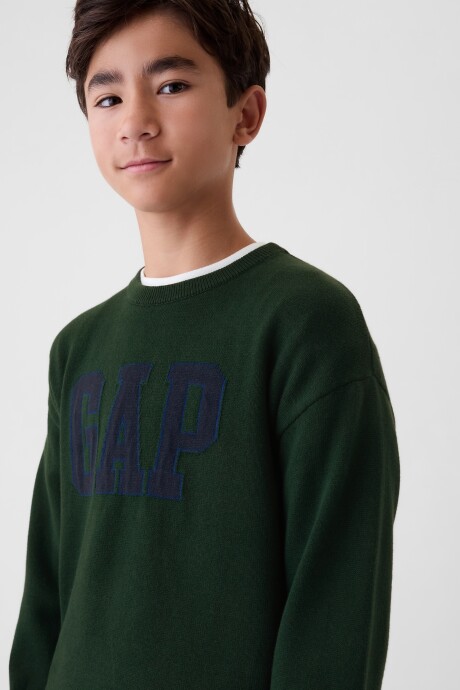 Buzo Deportivo Logo Gap Niño Essex Green 702