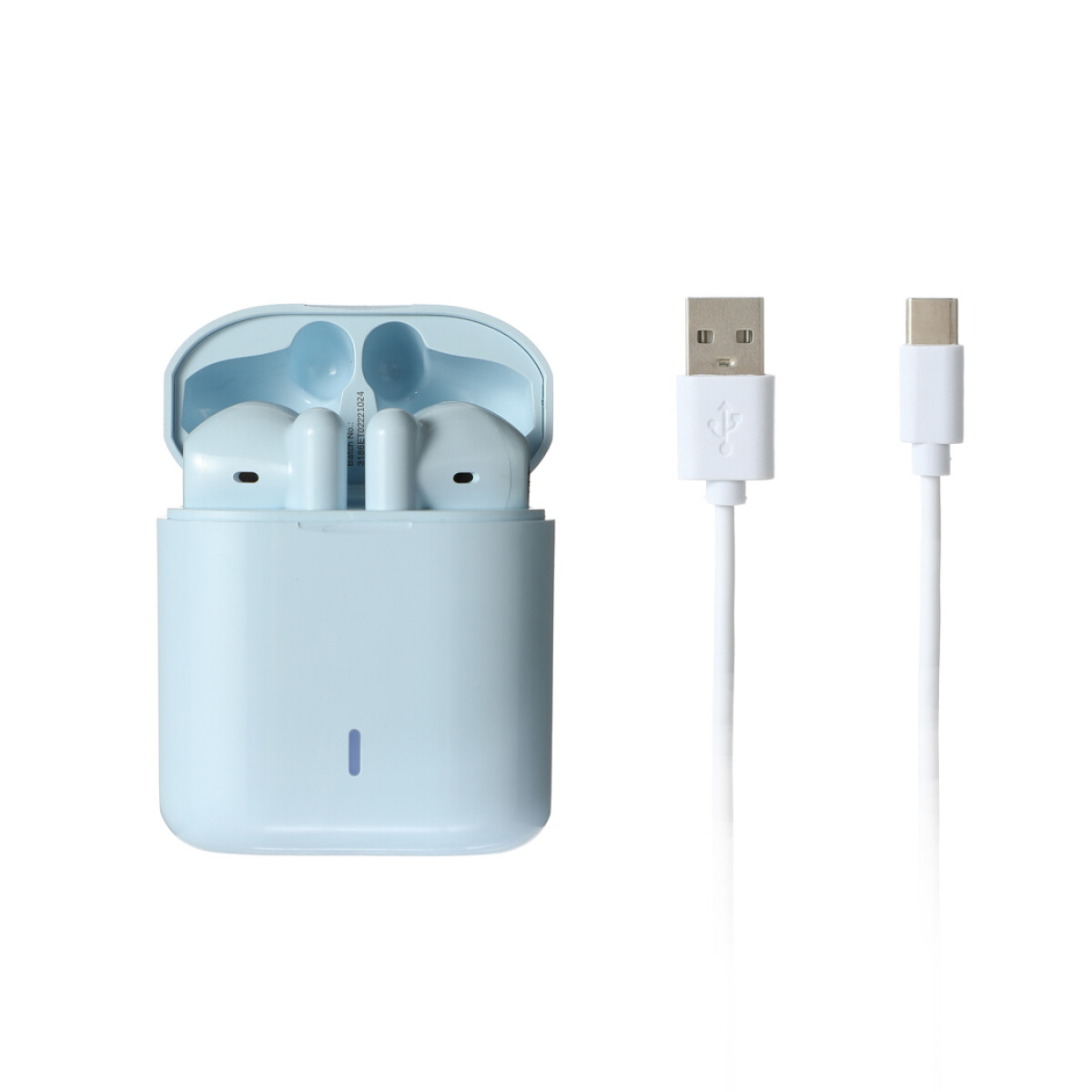 Auriculares TWS - celeste 