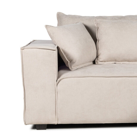 Sofá Modular Maia (2 módulos) - Tela Microfibra 12072 (Beige)