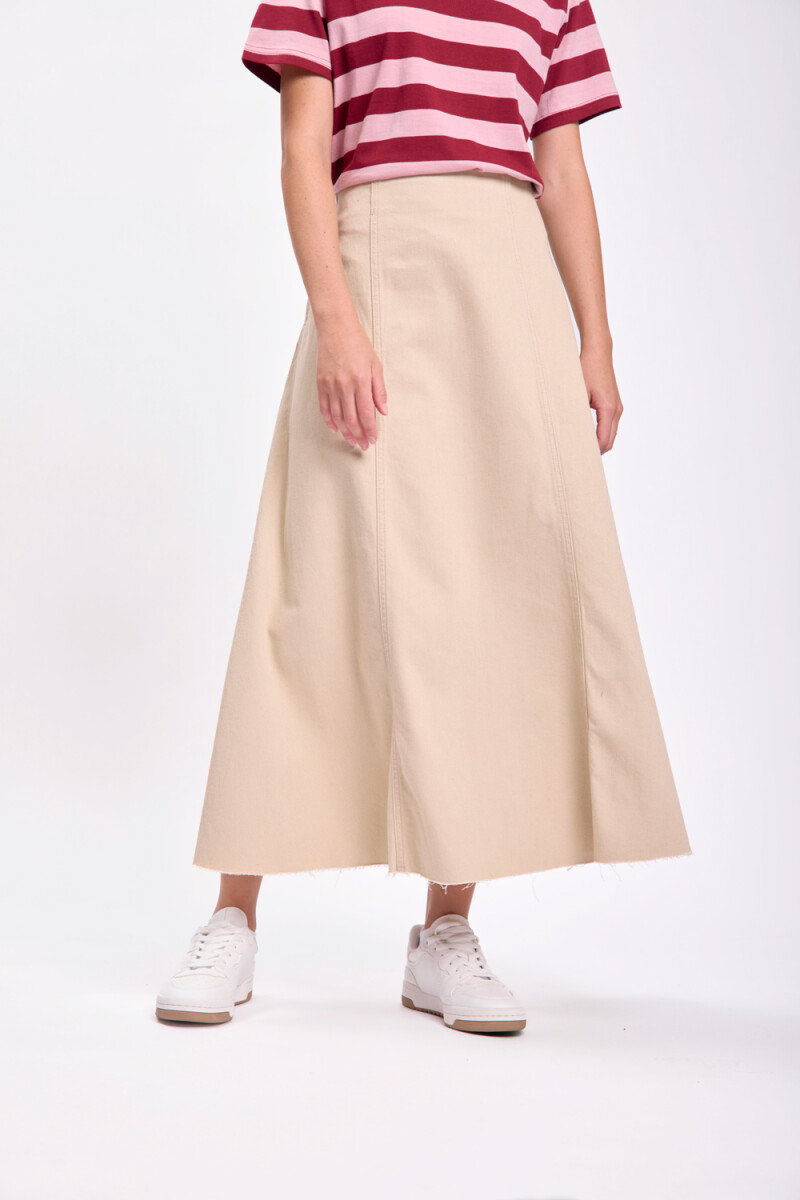 Pollera larga Beige