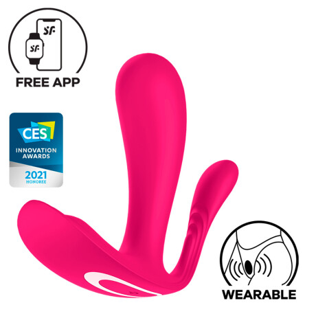 Satisfyer Top Secret+ Vibrador Punto G y Anal App Rosa