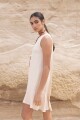 VESTIDO FOLK Beige