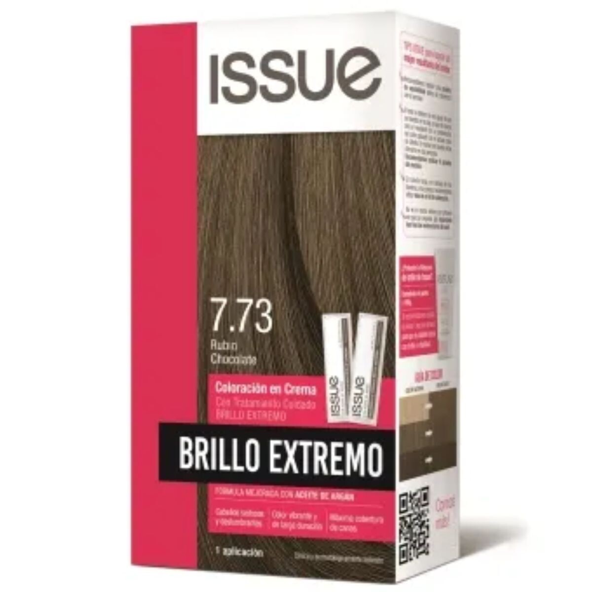 Tinta Issue Brillo Extremo Kit Rubio Chocolate 7.73 