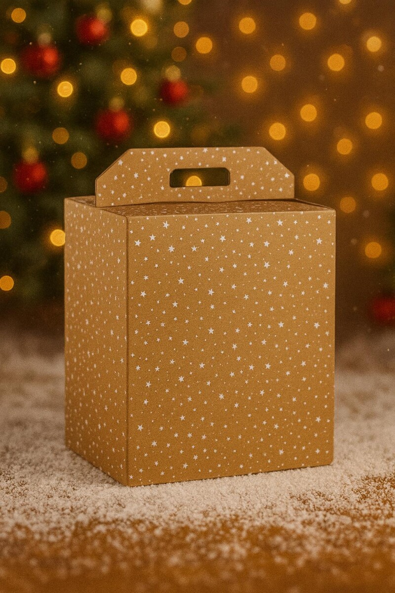 Porta panettone + botella. 33x25x35 cm - 36542 - GALAXY 