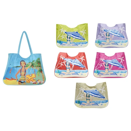 BOLSO PLAYERO PUNTA COLORIDO BOLSO PLAYERO PUNTA COLORIDO