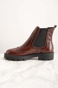 Bota Cuero Cafe