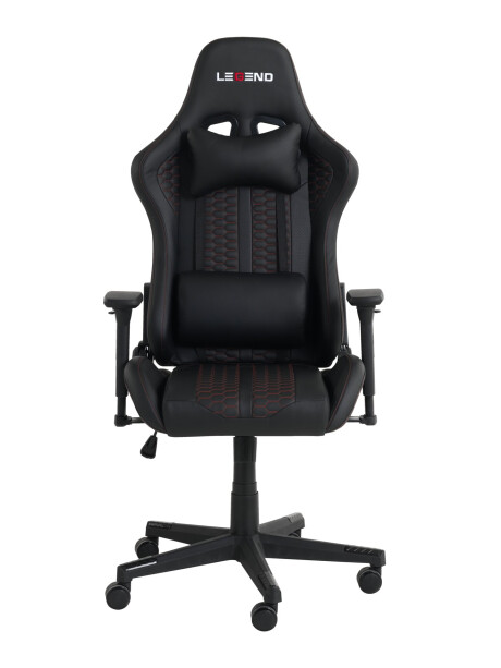 Silla gaming NIBE polipiel negro/rojo Silla gaming NIBE polipiel negro/rojo