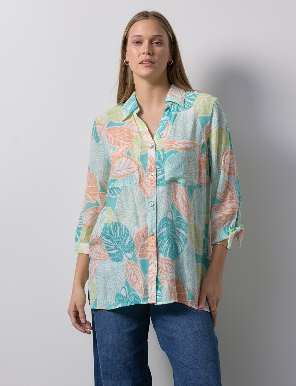Camisa Print MULTI/VERDE