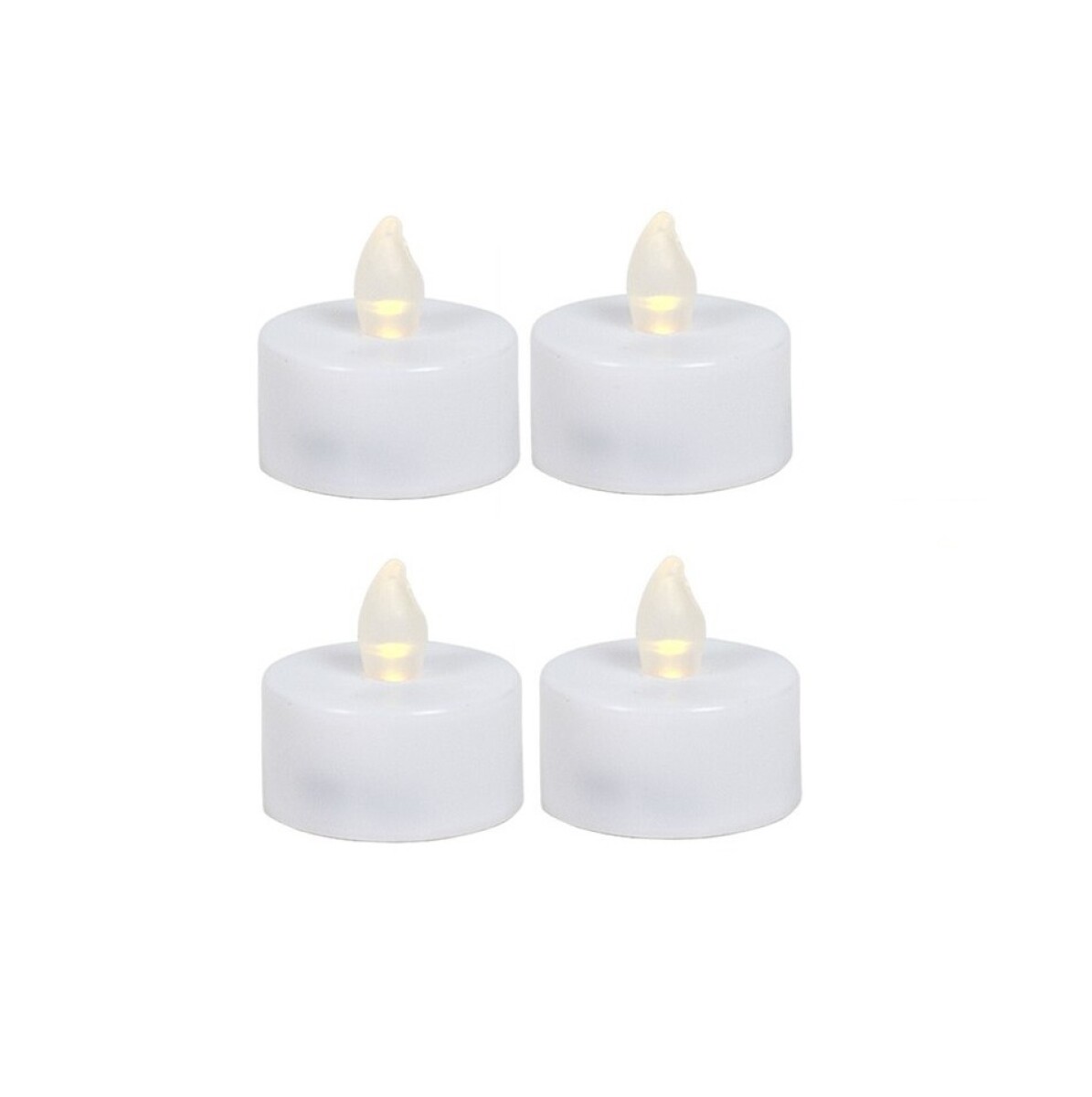 Velas Te Led X4 4 Cm - Plástico 