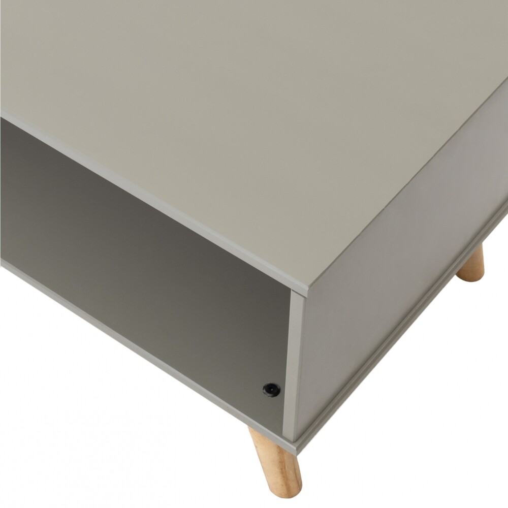 Mesa De Living Minimalista - Madera Maciza - Linea Dublin - Gris Mesa De Living Minimalista - Madera Maciza - Linea Dublin - Gris