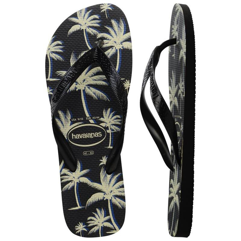 Ojotas Havaianas Aloha Negro-blanco