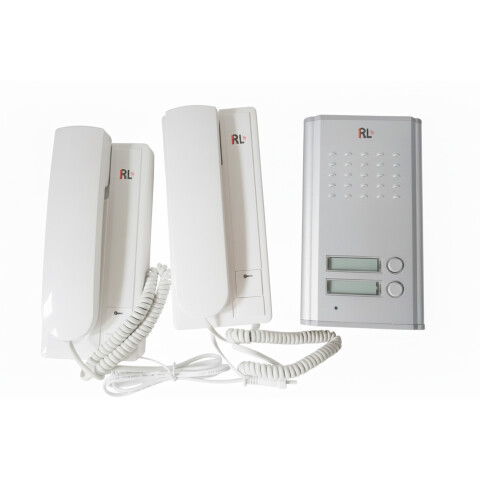 Portero Electrico Doble C/ Intercomunicador 3208 Timbre 220V Color Plateado