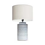 LAMPARA PORCELANA D38x61CM DISEÑO GRIS LAMPARA PORCELANA D38x61CM DISEÑO GRIS