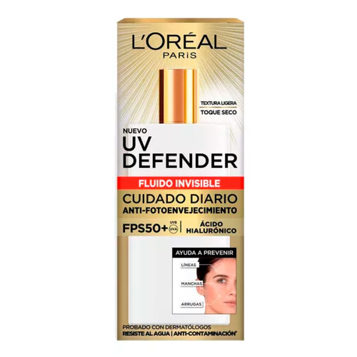 Protector Solar Facial L'Oréal París UV Defender Fluido 40gr - 001 