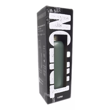 Kit Matero Termo Triton 1Lt c/Manija y Mate 230Ml Acero Inox Verde