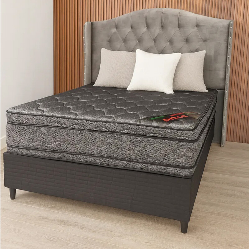 PAUSADO COLCHON PETRA TITANIO 2 PLAZAS NEGRO 138*188*30 Pausado Colchon Petra Titanio 2 Plazas Negro 138*188*30