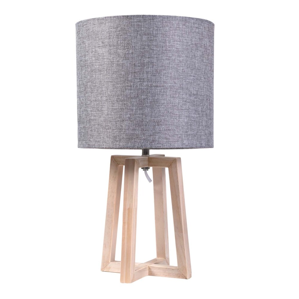 LAMPARA DE MESA MADERA BLANCO ML234647