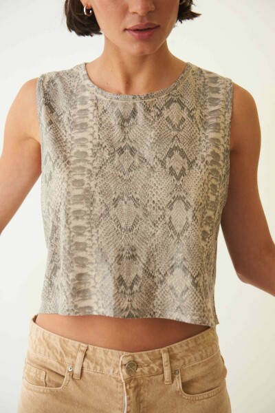 Musculosa Ola Beige