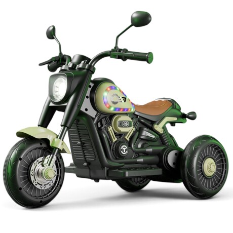 Moto BLASTER a Bateria 6V con Luces y Sonido Bebesit - Verde Moto BLASTER a Bateria 6V con Luces y Sonido Bebesit - Verde