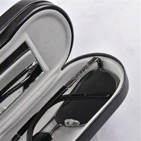 Estuche doble para lentes de armazón Negro