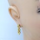 Caravanas en oro 18k amarillo, tipo panther 3 hilos Caravanas en oro 18k amarillo, tipo panther 3 hilos