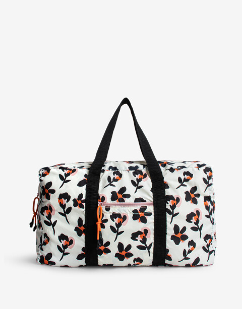 Porta Cosméticos Bolso Bolso Plegable Con Estampa Floral - Estampado Flores