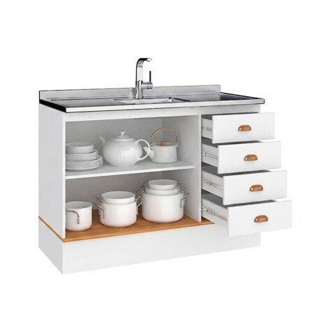 BAJO MESADA 2 PUERTAS 4 CAJONES - Línea Americana BAJO MESADA 2 PUERTAS 4 CAJONES - Línea Americana