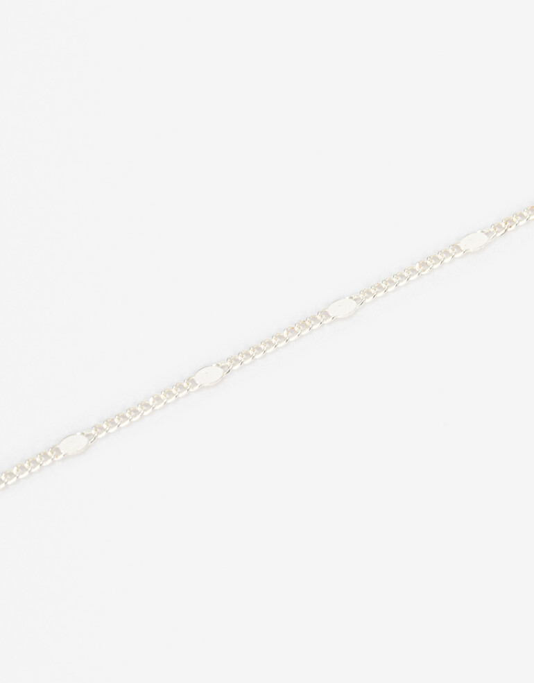 Collares Cortos Metal Collar Corto De Plata - Plateado