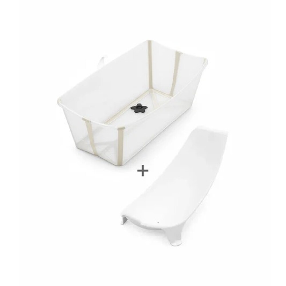 Baño Stokke flexibath set c reposera transparente beige