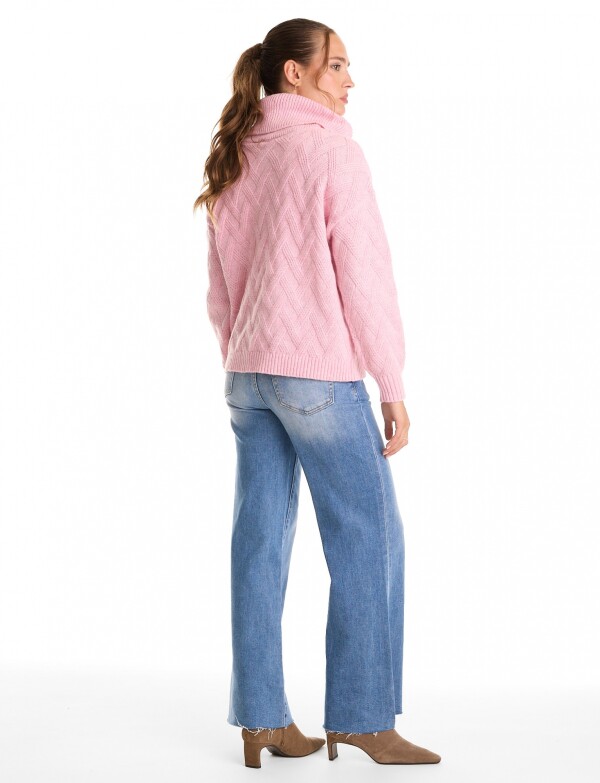 Buzo Cuello Volcado ROSA