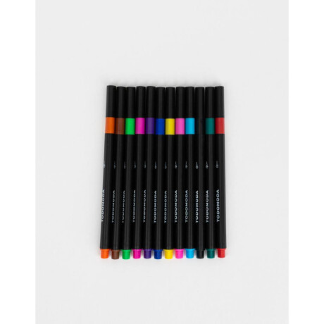 Set De Microfibras De Colores Combinacion Multicolor