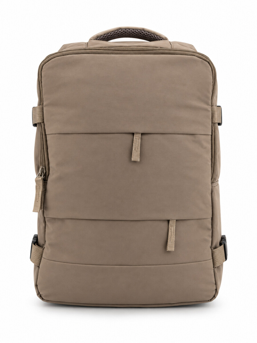 MOCHILA DE VIAJE - BEIGE 