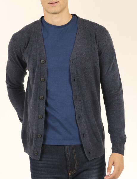 Cardigan Harrington Urban Azul Melange