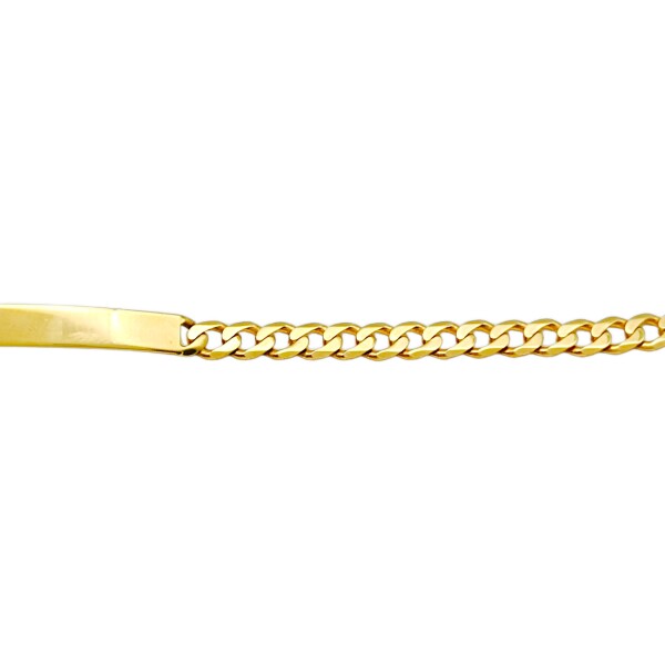 Pulsera Identidad Barbado-Oro bajo-Sin Piedra-PU8014 sinpiedra