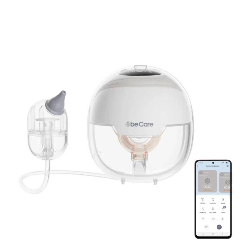 Extractor de Leche Portátil con App BeCare + Aspirador Nasal + 10 Bolsas de Almacenamiento Extractor de Leche Portátil con App BeCare + Aspirador Nasal + 10 Bolsas de Almacenamiento