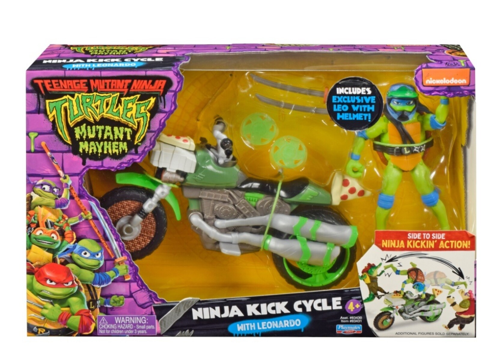 TORTUGAS NINJA - Ninja Kick Cycle con Leonardo 