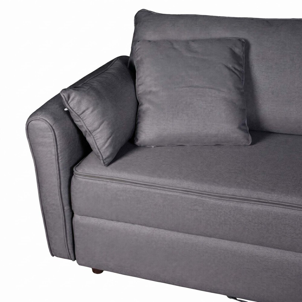 SOFÁ CAMA TELA GRIS ALABAMA