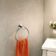 TOALLERO ARO METAL LINEA ZINC COLOR CROMO ACABADO BRILLO CROMO