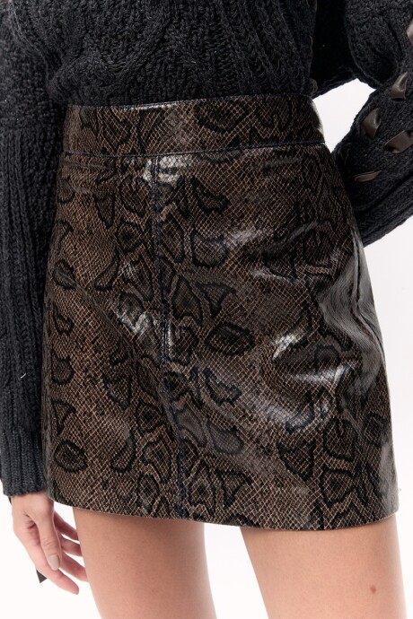 Falda Luna Marron