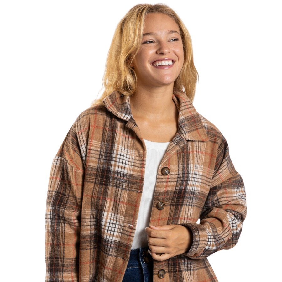 CHERRY FLANNEL SHIRT BROWN