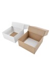 Caja eco 04 - 12x12x6 cm. REVERSIBLE BLANCO - MADERA