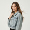 Campera Diona Celeste Grisaceo