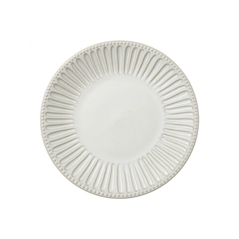 PLATO PLAYO CERAMICA BLANCO COMB P/POSTRE 20.5CM Unica