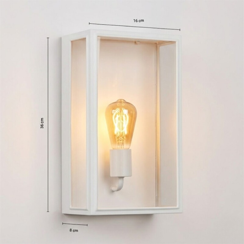 Lampara de Pared Vintage Box Negro Lámpara De Pared Vintage Box Blanco