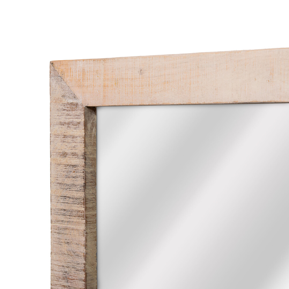 ESPEJO DE PARED MADERA-DE-MANGO NATURAL-BEIGE RECTANGULAR NEMUR