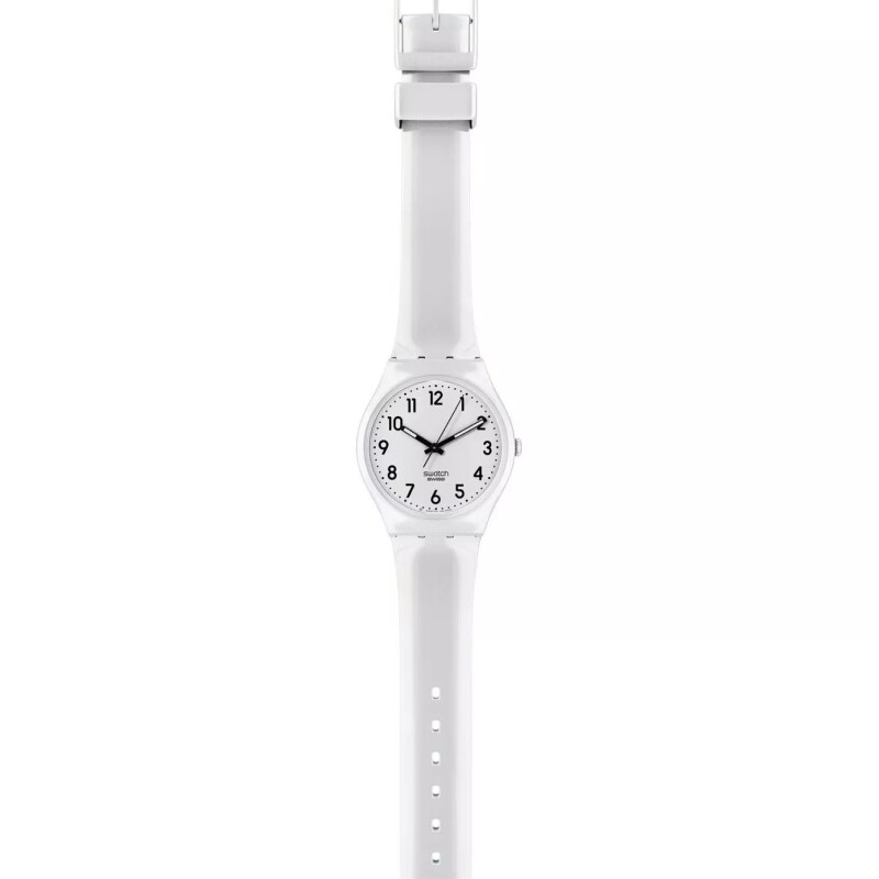 Reloj Swatch SO28W107 en siliocona blanca Blanco