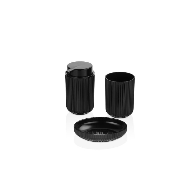 SET DE BAÑO PLASTICO 3 PIEZAS MULTICOLOR