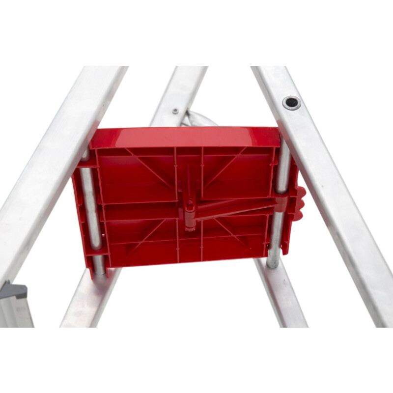 Escalera De Aluminio Tijera 8 Escalones Plegable Gris