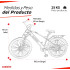 Bicicleta Eléctrica Rodado 26 Cuadro Aluminio Negra Bicicleta Eléctrica Rodado 26 Cuadro Aluminio Negra